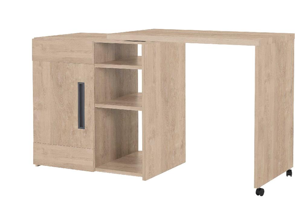 Emob Barmeubel Bosy 160x60 Met Opbergmogelijkheden - Blonde Eik
