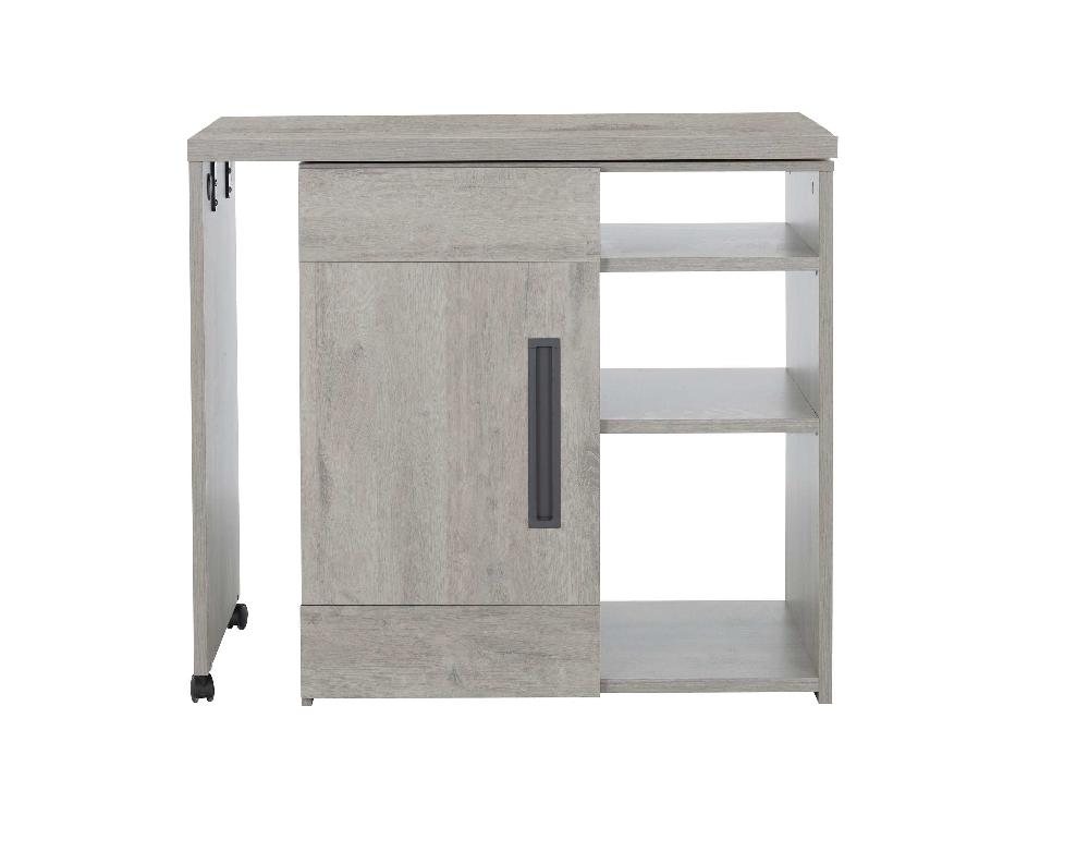 Emob Barmeubel Bosy 160x60 Met Opbergmogelijkheden - Lichtgrijze Eik
