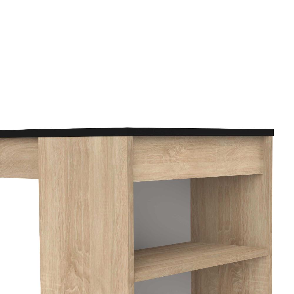 Emob Bartafel Aravis 115x50 Met Opbergruimte - Eik/zwart
