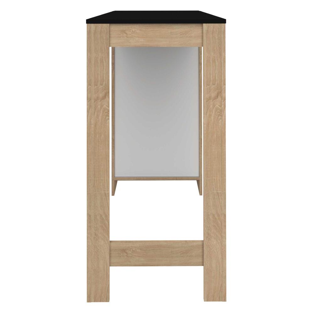 Emob Bartafel Aravis 115x50 Met Opbergruimte - Eik/zwart