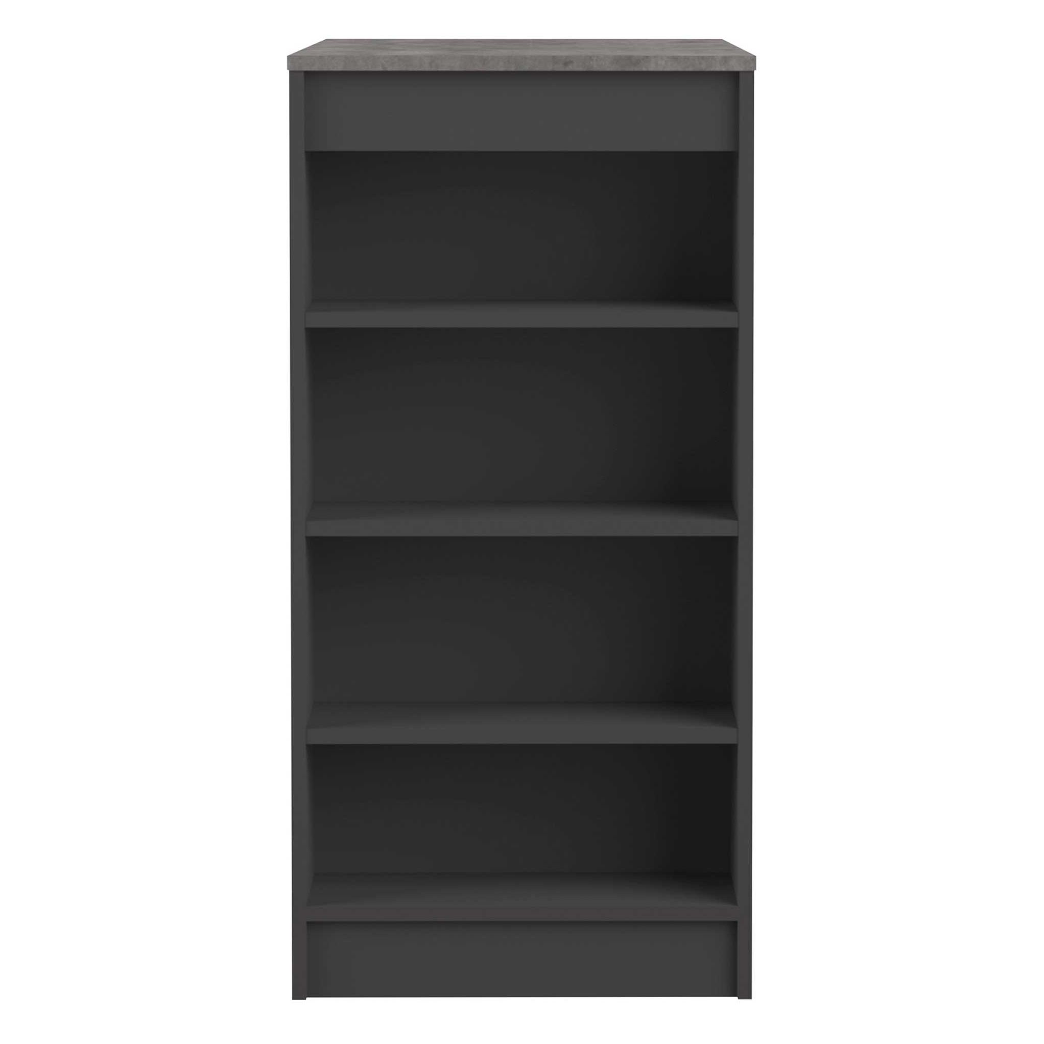 Emob Bartafel Aravis 115x50 Met Opbergruimte - Zwart/beton