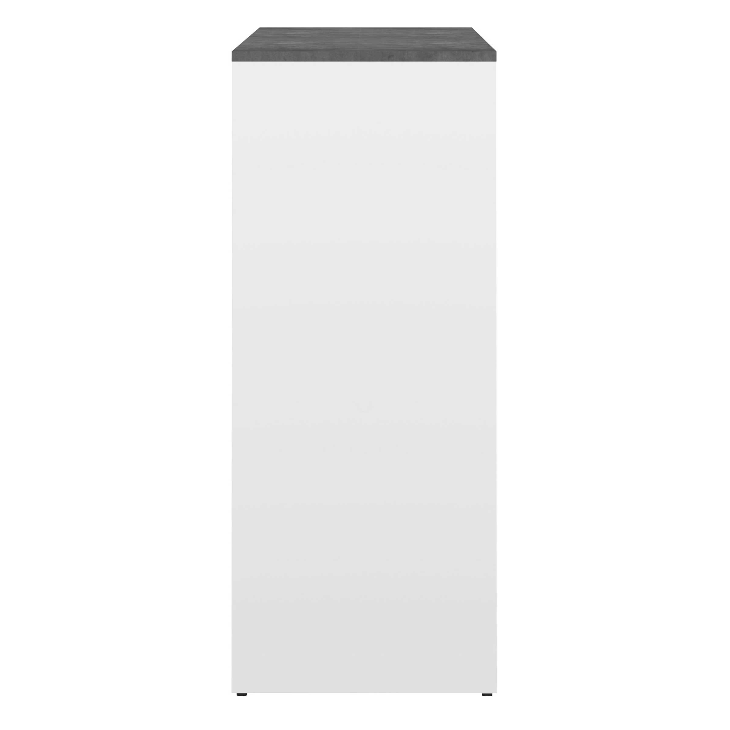 Emob Bartafel Carnilla 94x40 Met Opbergruimte - Wit/beton