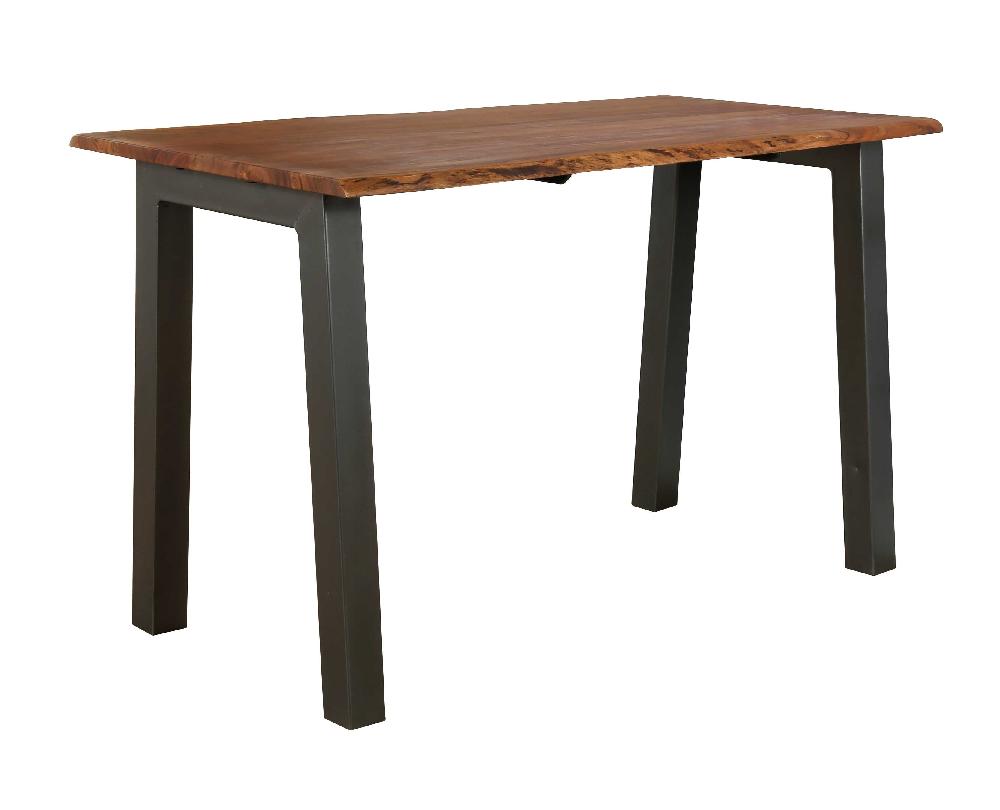 Emob Bartafel Edge 147x80 Met Acaciahout - Bruin/grijs