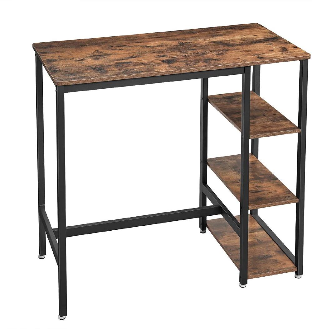 Emob Bartafel Isolde 109x60 Met 3 Legplanken - Bruin/zwart