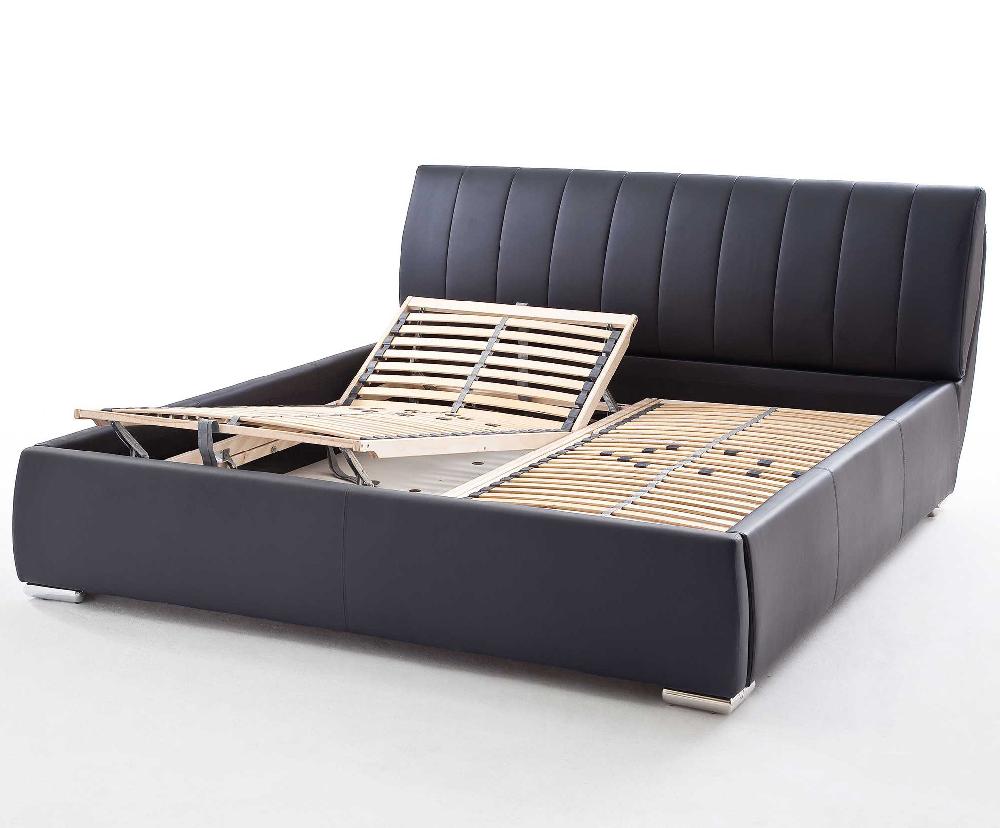 Emob Bed Met Opbergruimte Davos 200x200 Kingsize - Zwart