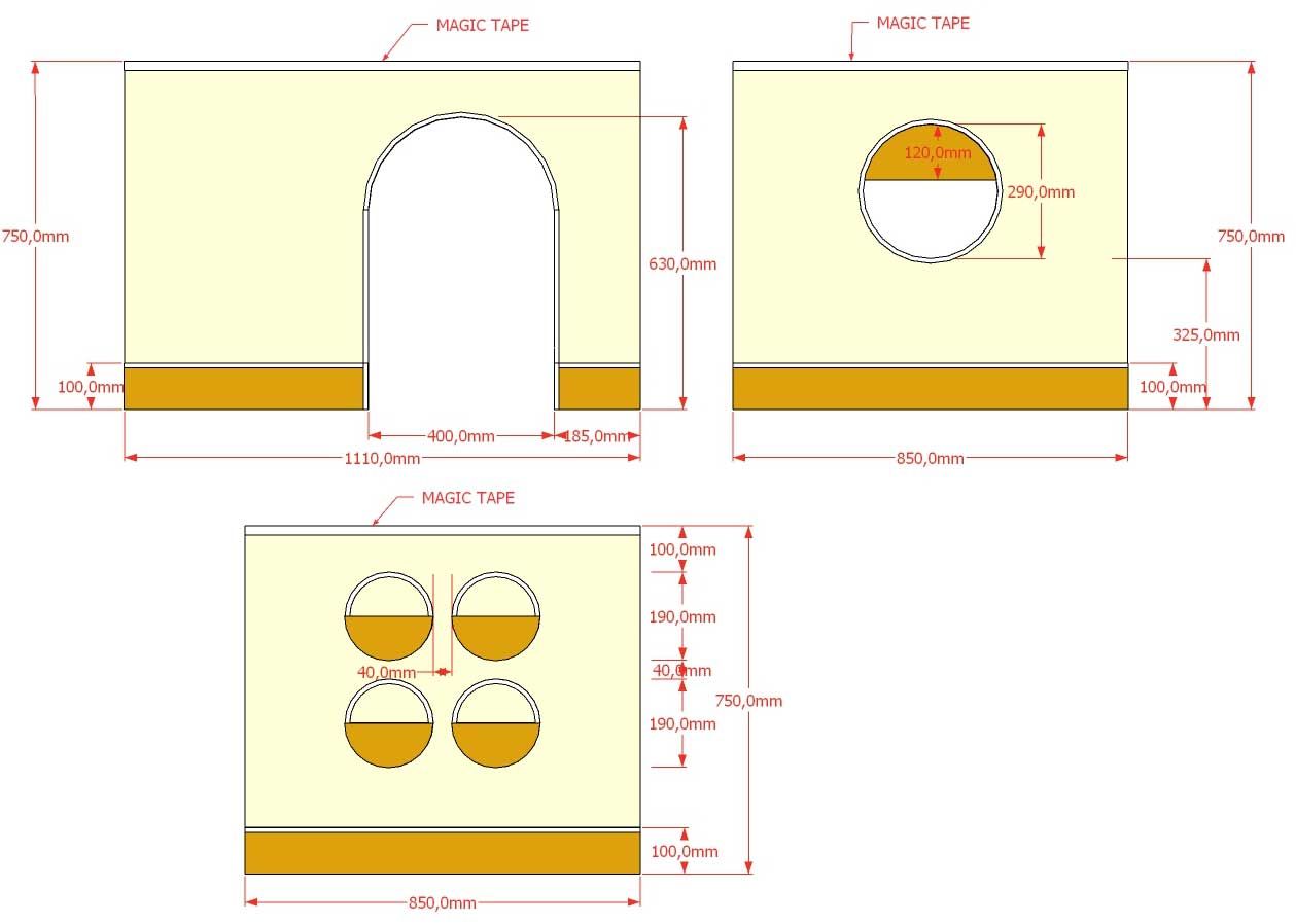 Emob Bedtent Voor Halfhoogslaper Forrest - Katoen - Roze