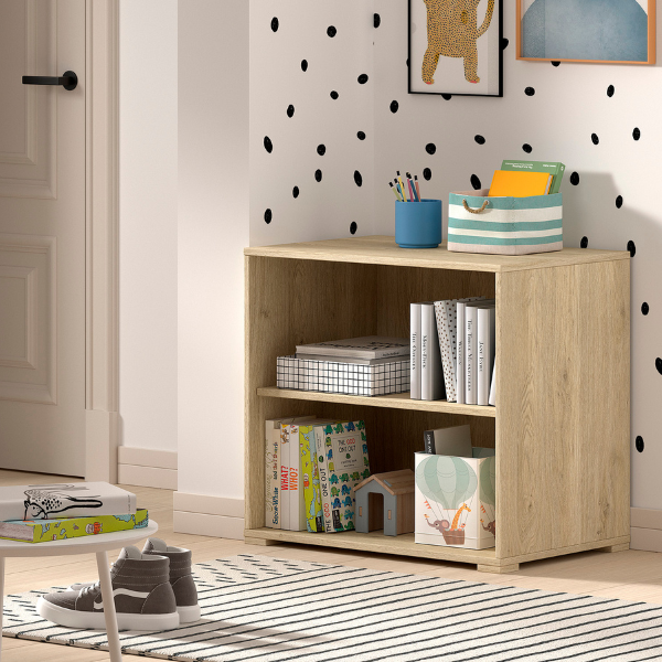 Emob Boekenkast Sam 68x43x62cm - Met 1 Legplank - Eikdecor