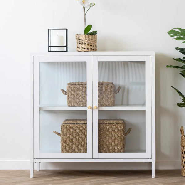 emob Bogra Mand van natuurlijk zeegras en ijzer set van 2