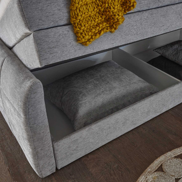 Emob Boxspring Albion 180x200 Met Opbergruimte - Grijs