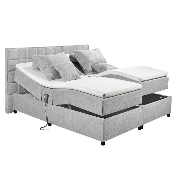 Emob Boxspring Mariposa 180x200 Elektrisch Verstelbaar - Grijs