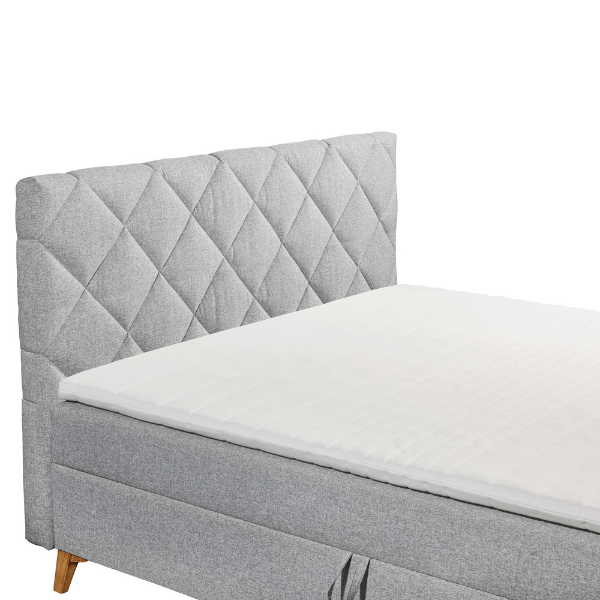 Emob Boxspring Redford 160x200cm Met Opbergruimte - Grijs