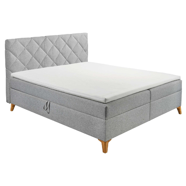 Emob Boxspring Redford 160x200cm Met Opbergruimte - Grijs
