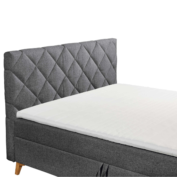 Emob Boxspring Redford 180x200cm Met Opbergruimte - Antraciet