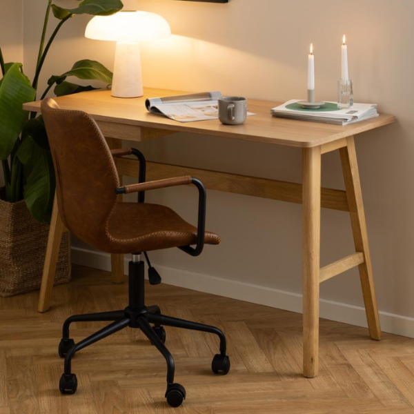 emob Bureau Barnett 120x60x75 cm - met lade - eikfineer