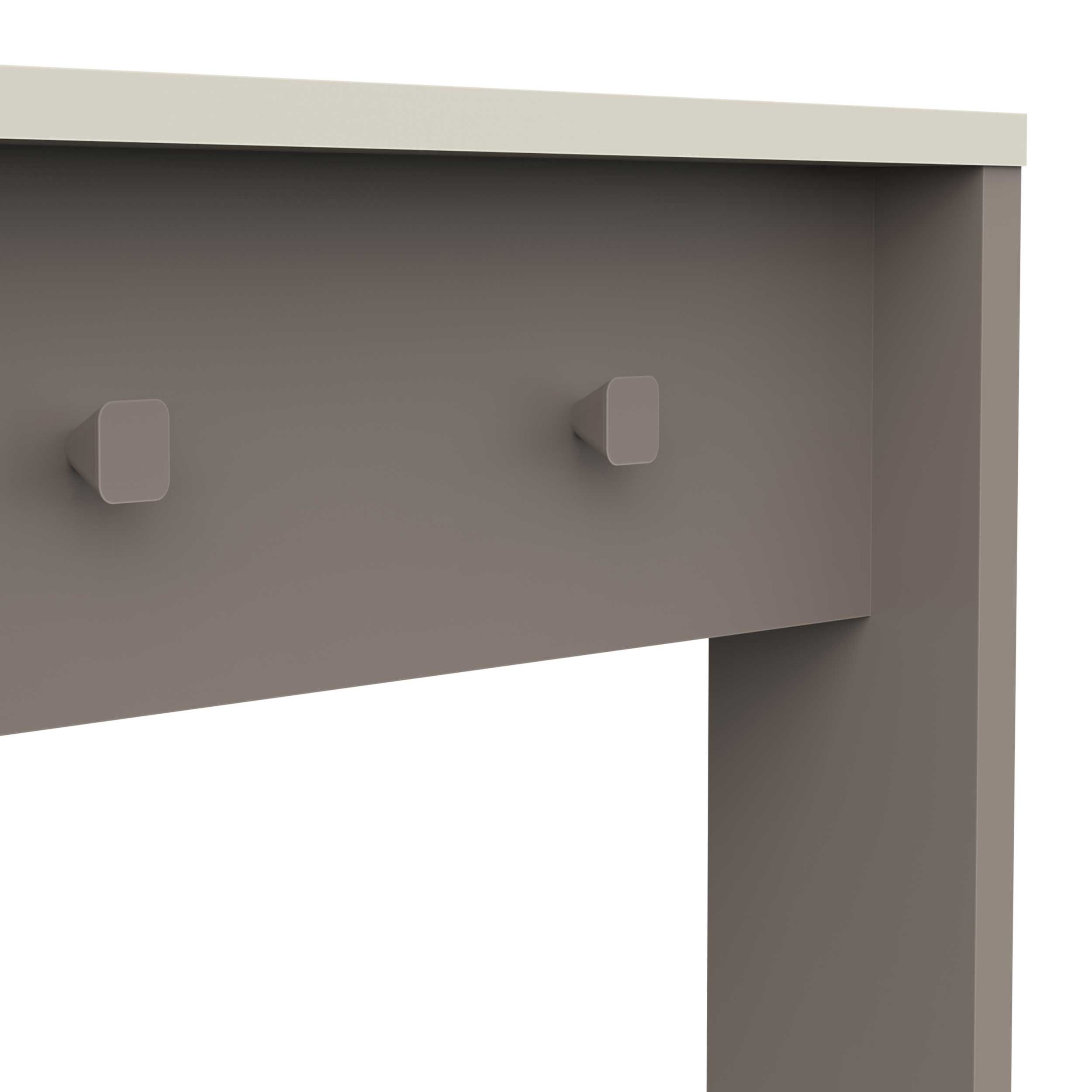 Emob Bureau Camillia - 120x60x76 5cm - Met Opbergruimte - Beige/grijs