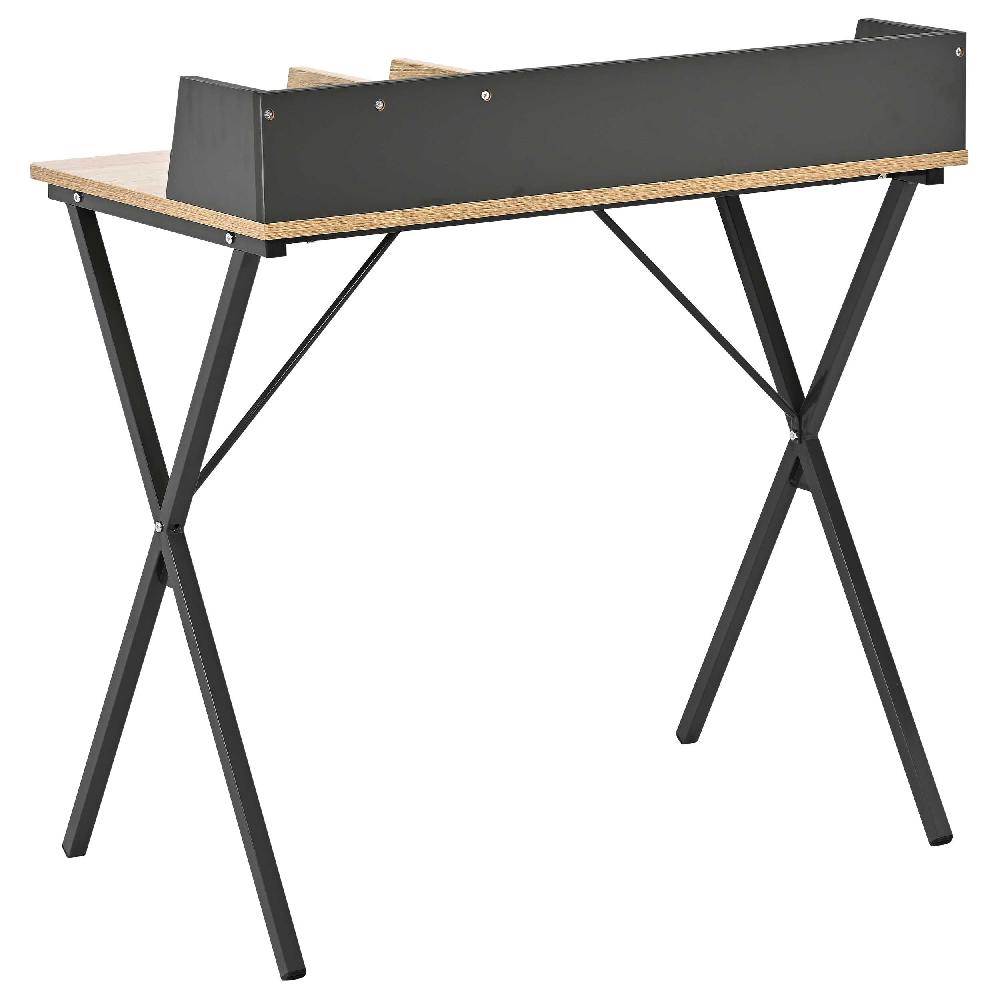 Emob Bureau Carl 120x48x78.5cm - Eikdecor/donkergrijs