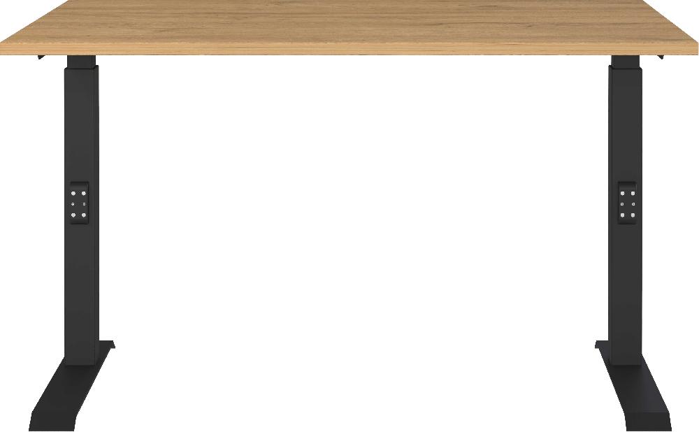 Emob Bureau Cornel - 120x80x91cm - Verstelbaar - Eikdecor/zwart