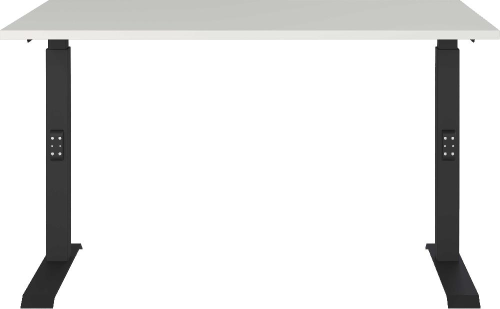 Emob Bureau Cornel - 120x80x91cm - Verstelbaar - Lichtgrijs/zwart