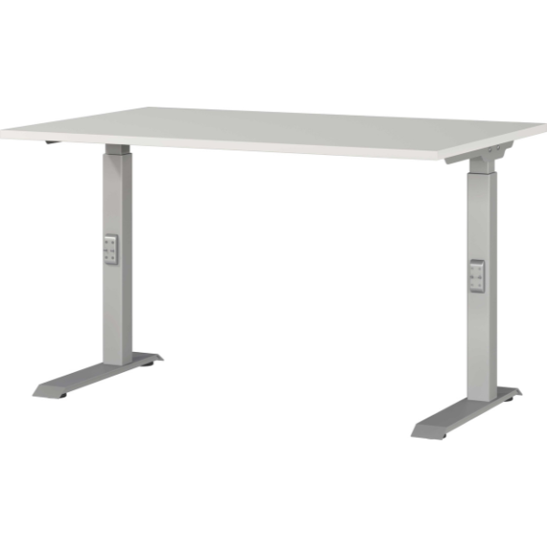 emob Bureau Cornel - 120x80x91cm - verstelbaar - lichtgrijs