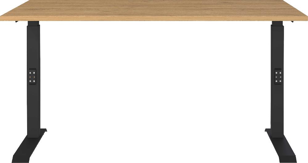 Emob Bureau Cornel - 140x80x91cm - Verstelbaar - Eikdecor/zwart
