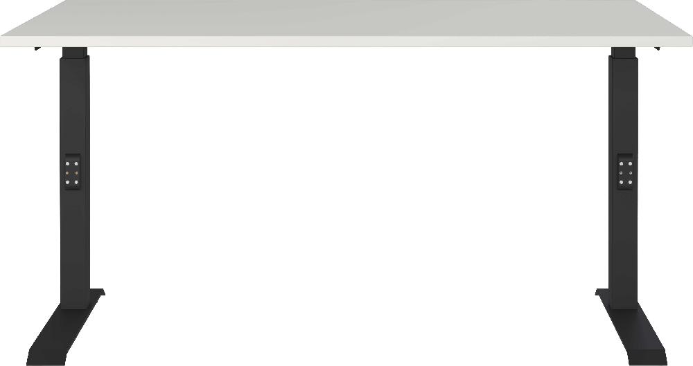 Emob Bureau Cornel - 140x80x91cm - Verstelbaar - Lichtgrijs/zwart