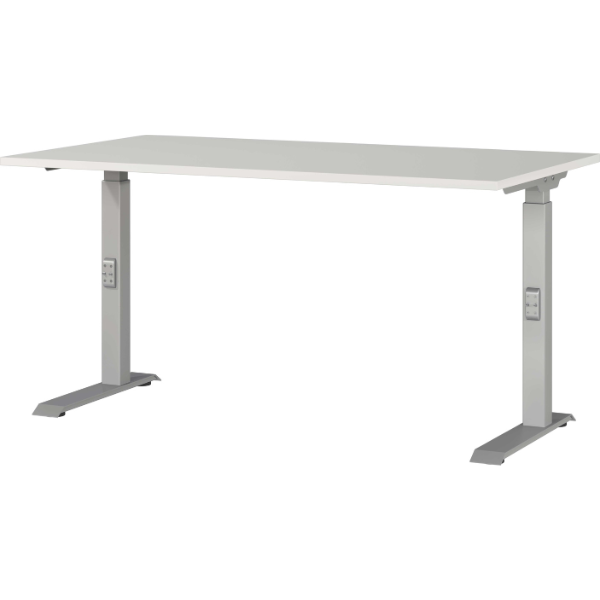 emob Bureau Cornel - 140x80x91cm - verstelbaar - lichtgrijs emob Bureau Cornel - 140x80x91cm - verstelbaar - lichtgrijs