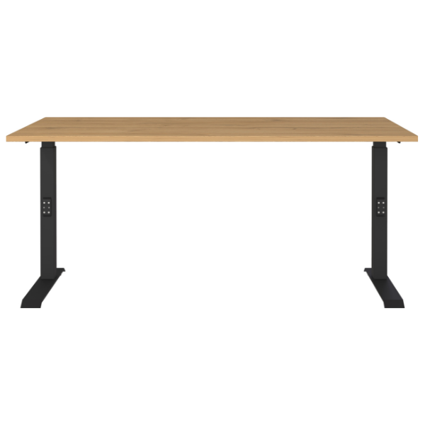 Emob Bureau Cornel - 160x80x91cm - Verstelbaar - Eikdecor/zwart