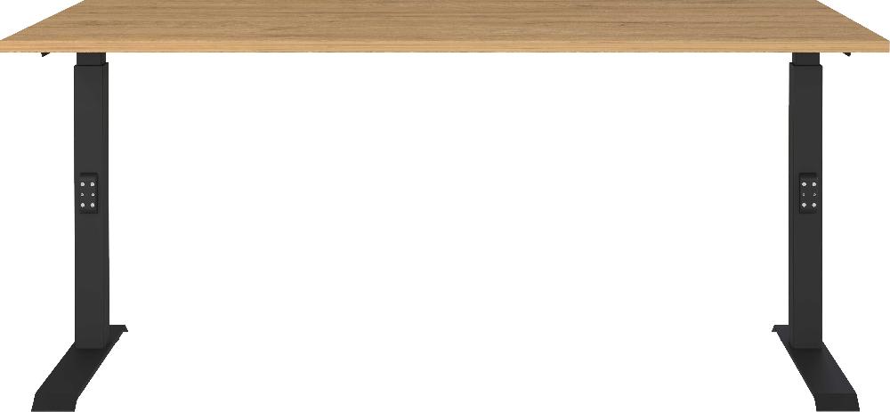 Emob Bureau Cornel - 160x80x91cm - Verstelbaar - Eikdecor/zwart
