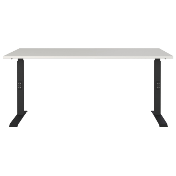 Emob Bureau Cornel - 160x80x91cm - Verstelbaar - Lichtgrijs/zwart