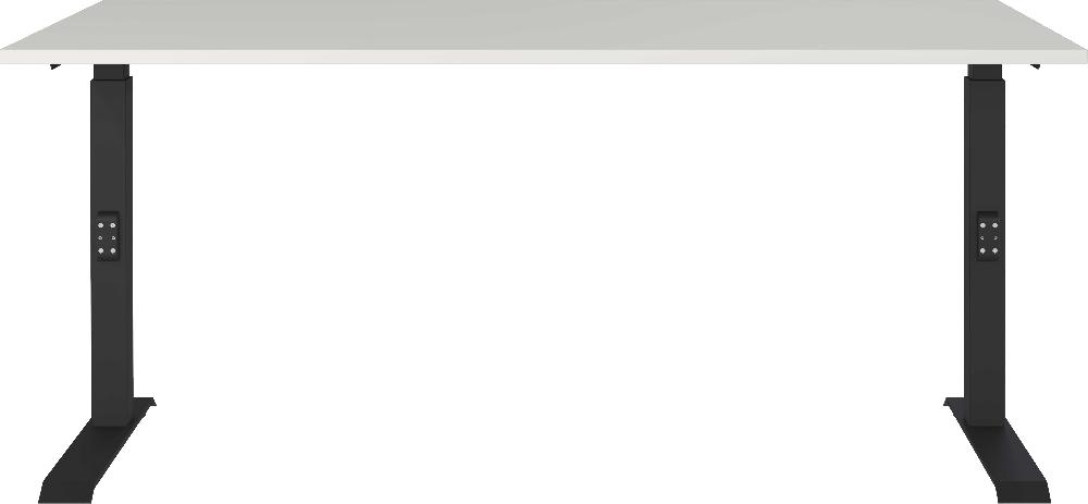 Emob Bureau Cornel - 160x80x91cm - Verstelbaar - Lichtgrijs/zwart