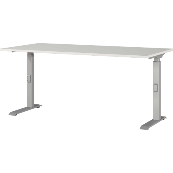 emob Bureau Cornel - 160x80x91cm - verstelbaar - lichtgrijs