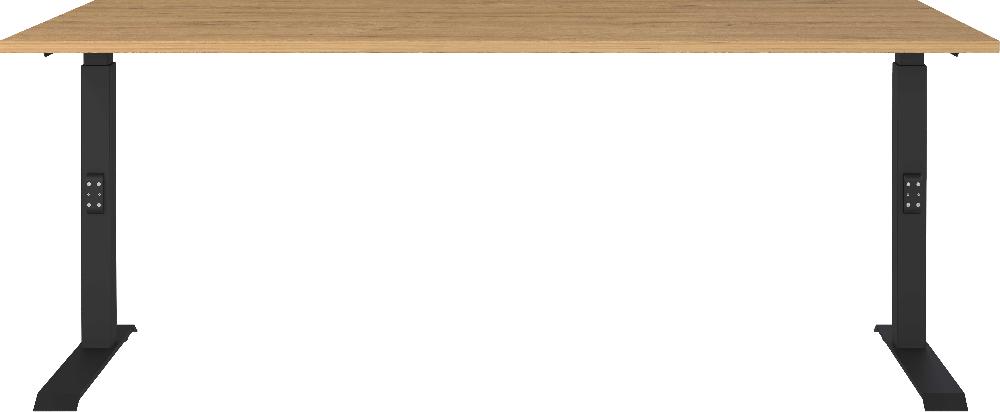 Emob Bureau Cornel - 180x80x91cm - Verstelbaar - Eikdecor/zwart