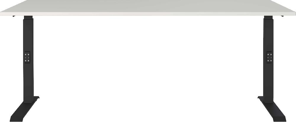 Emob Bureau Cornel - 180x80x91cm - Verstelbaar - Lichtgrijs/zwart