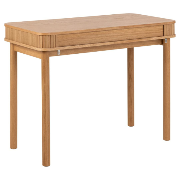 Emob Bureau Langley - 100x50x75 Cm - Met Opbergruimte - Eikfineer