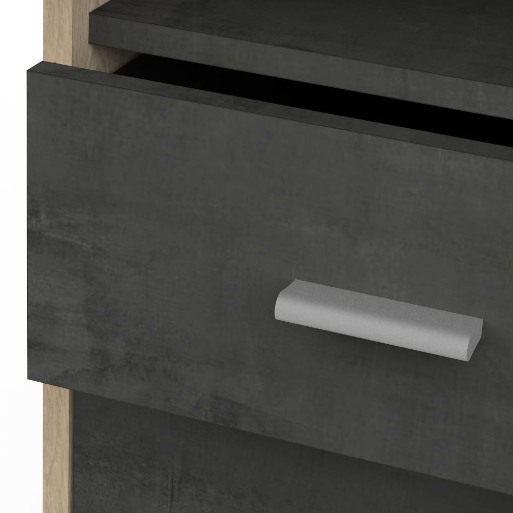 Emob Bureau Mao - 48 40x132 20x76 90 Cm - Zwart/Kronberg Eik