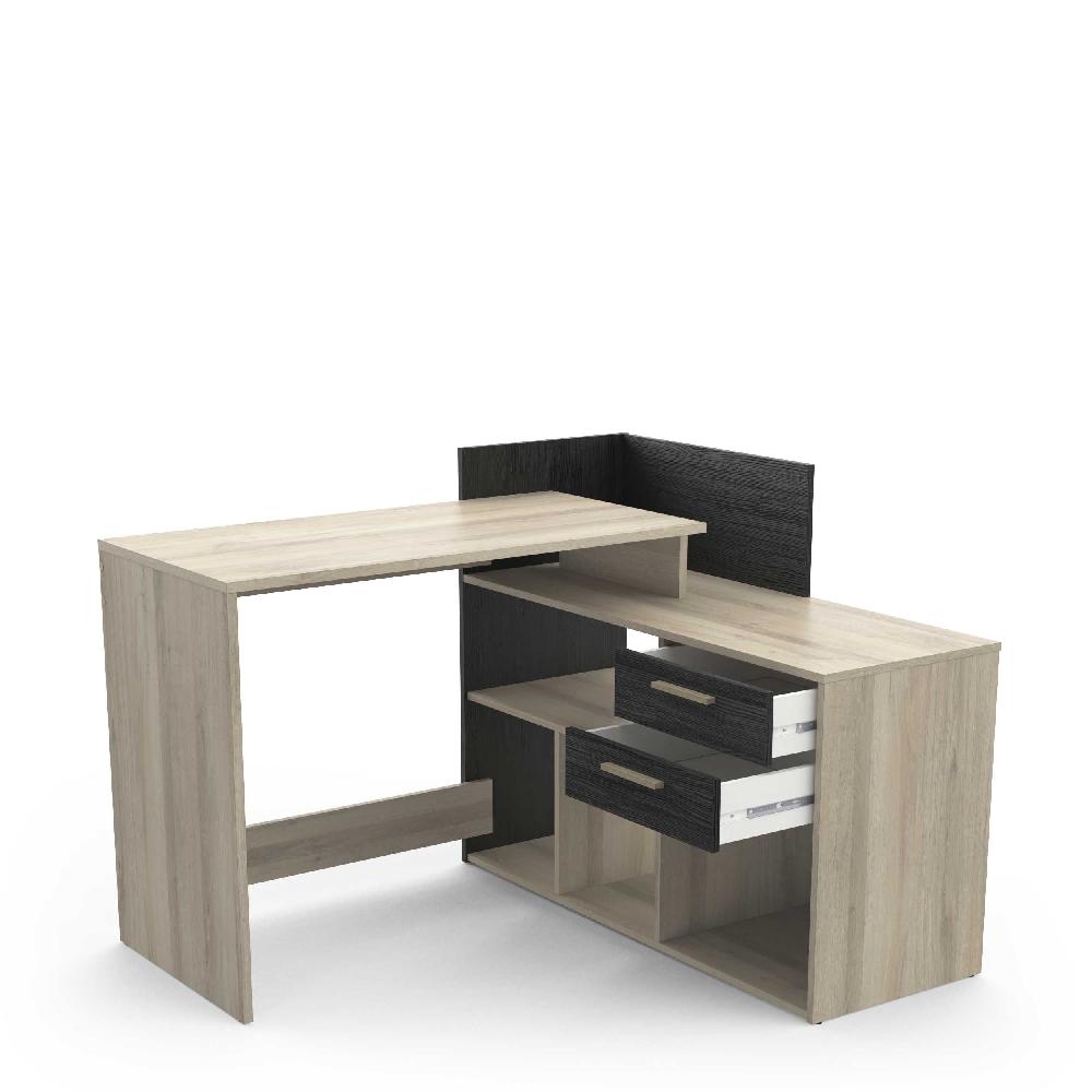 Emob Bureau Optima - 108 50x120 80x87 10 Cm - Bruin/eikenhout