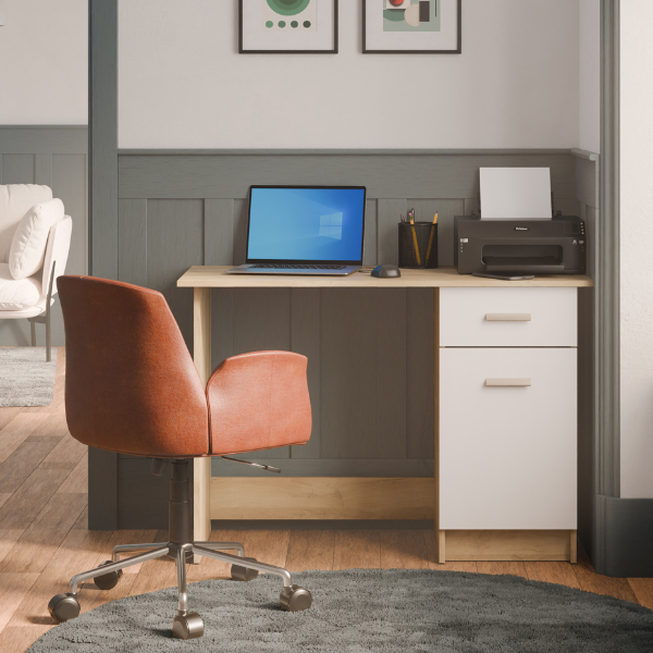 emob Bureau Osiris - 448x108 40x75 cm - Bruin/spaanplaat