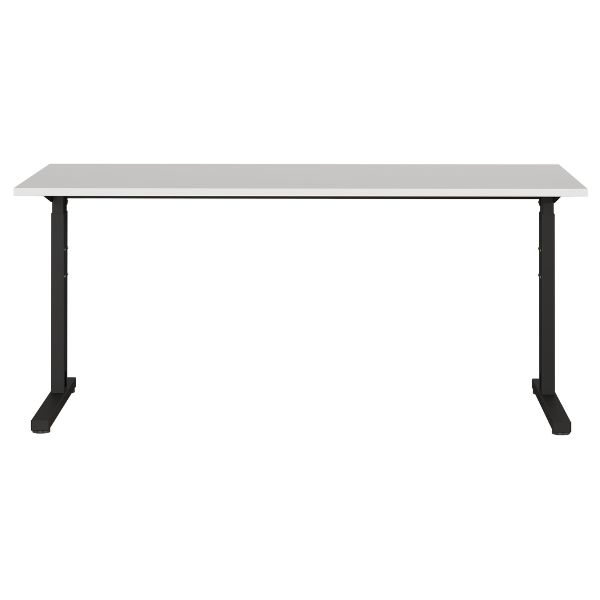 Emob Bureau Presley 160cm Mechanisch Verstelbaar - Lichtgrijs/antraciet