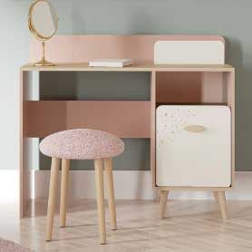 emob Bureau Suzie - 44 90x106 60x87 70 cm - Roze/spaanplaat