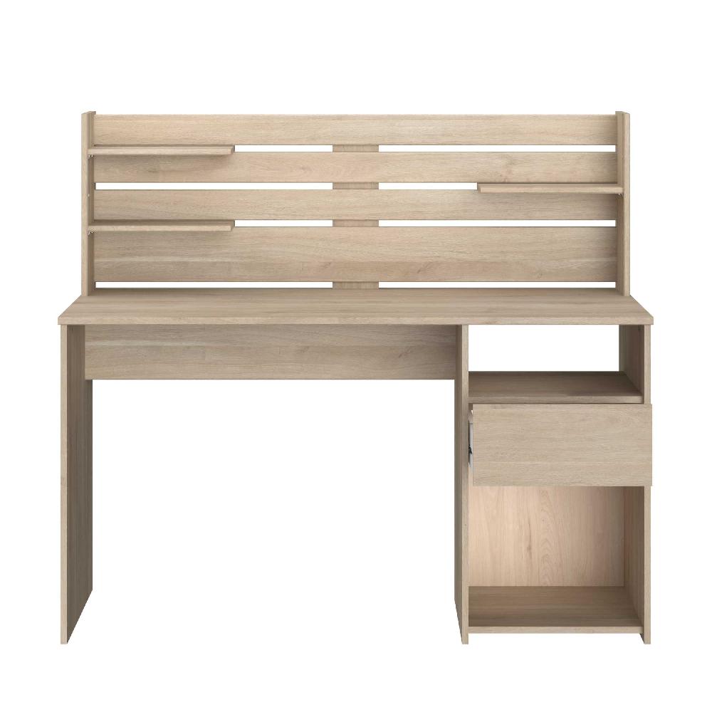 Emob Bureau Tokio 138x58x121cm Met Opbergruimte - Eikdecor