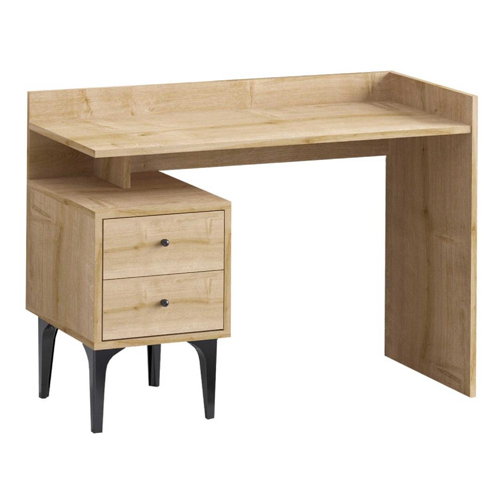 Emob Bureau Woody Fashion - 100x45x80cm - Met Opbergruimte - Eikdecor