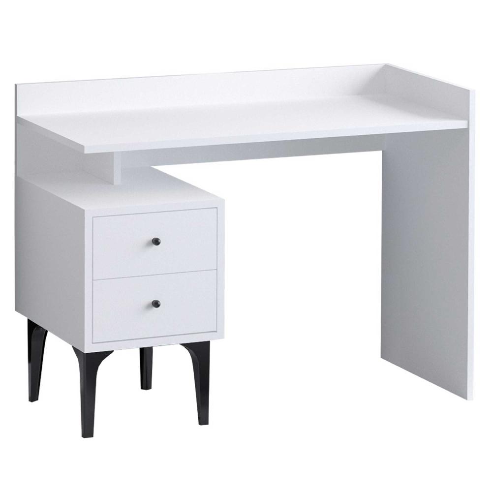 Emob Bureau Woody Fashion - 100x80x45cm - Met Opbergruimte - Wit