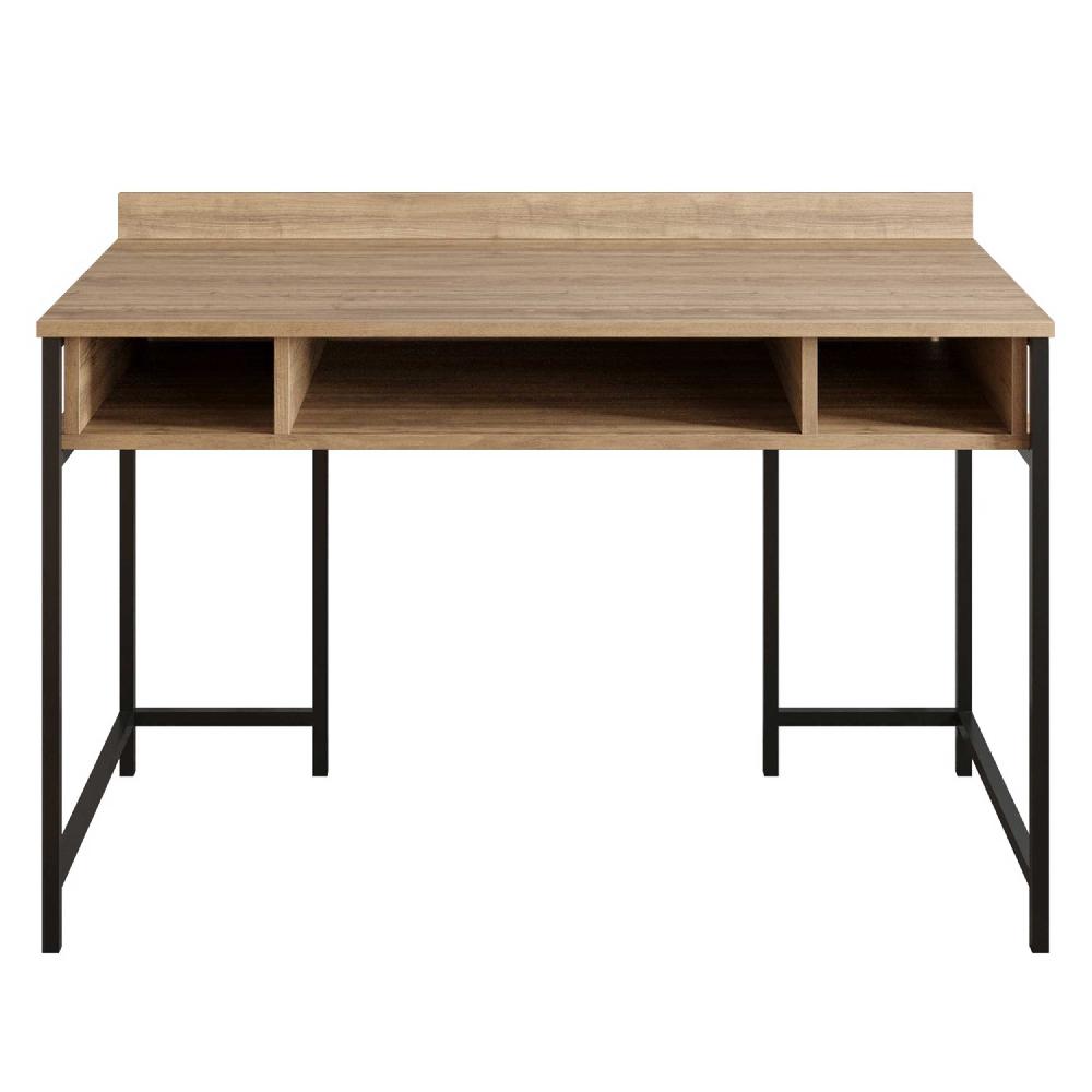 Emob Bureau Woody Fashion - Met Opbergruimte - Notenhout/zwart