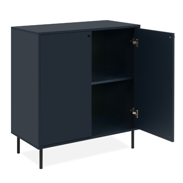 Emob Commode Carillon - 80x40x90cm - 2 Deuren - Marineblauw