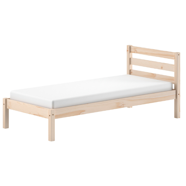 Emob Eenpersoonsbed Pino 90x200cm - Massief Dennenhout