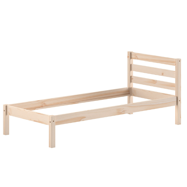 Emob Eenpersoonsbed Pino 90x200cm - Massief Dennenhout