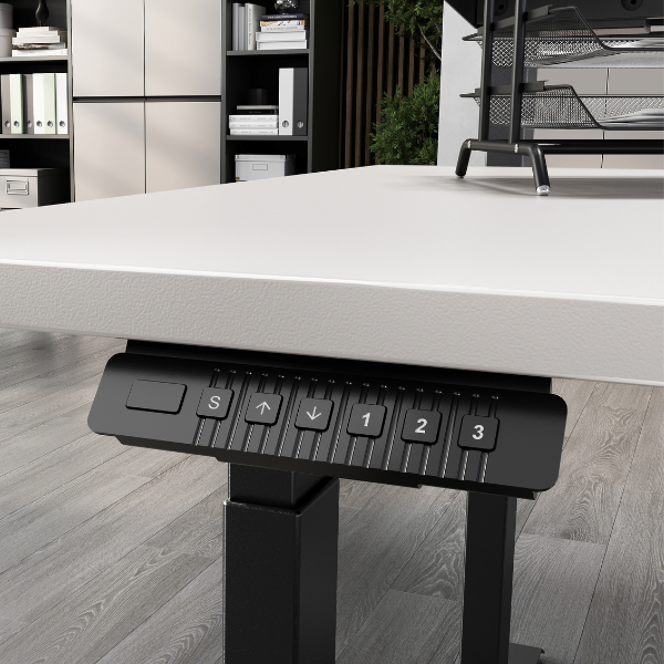 Emob Elektrisch Verstelbaar Bureau Bogdan - 160x80x72-120cm - Beige