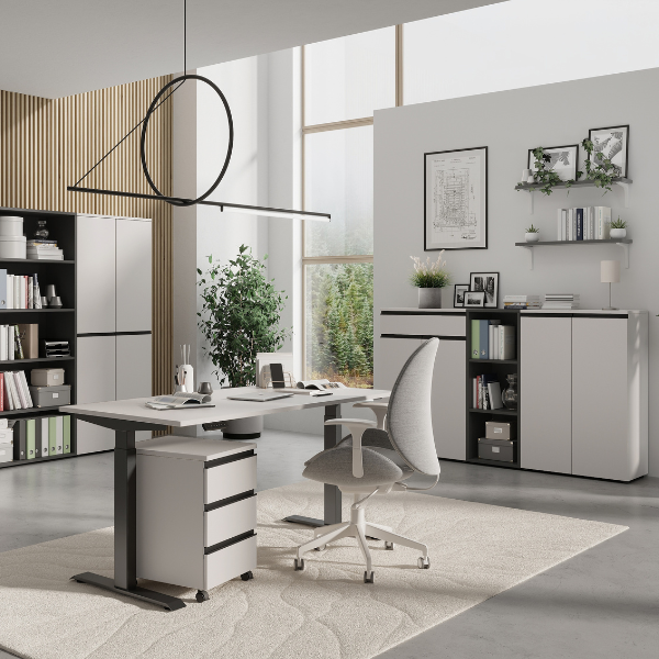 Emob Elektrisch Verstelbaar Bureau Bogdan - 160x80x72-120cm - Beige