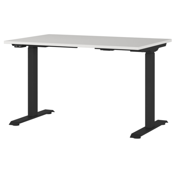 Emob Elektrisch Verstelbaar Bureau Cornel - 120x80x72cm - Lichtgrijs/zwart