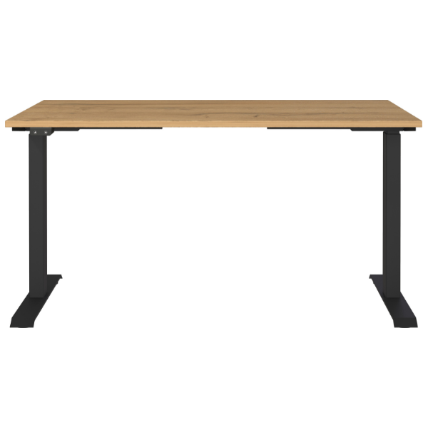 Emob Elektrisch Verstelbaar Bureau Cornel - 140x80x72cm - Eikdecor/zwart